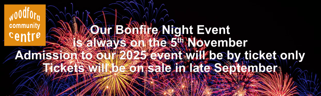 Bonfire Night web Header Woodford Community Centre