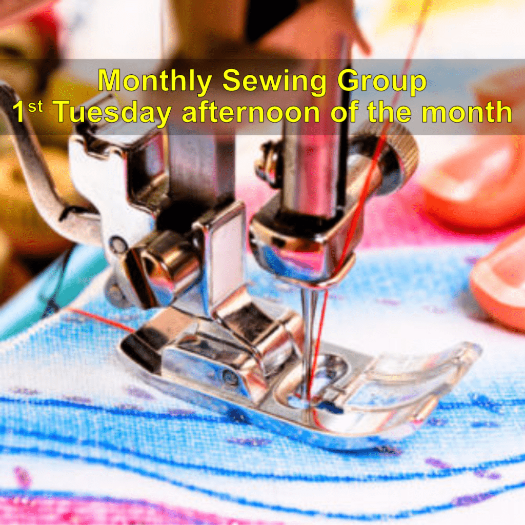 Monthly sewing group at woodford community centre