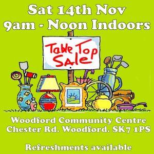 Nov 26 Table Top Sale at Woodford Community Centre SK7 1PS